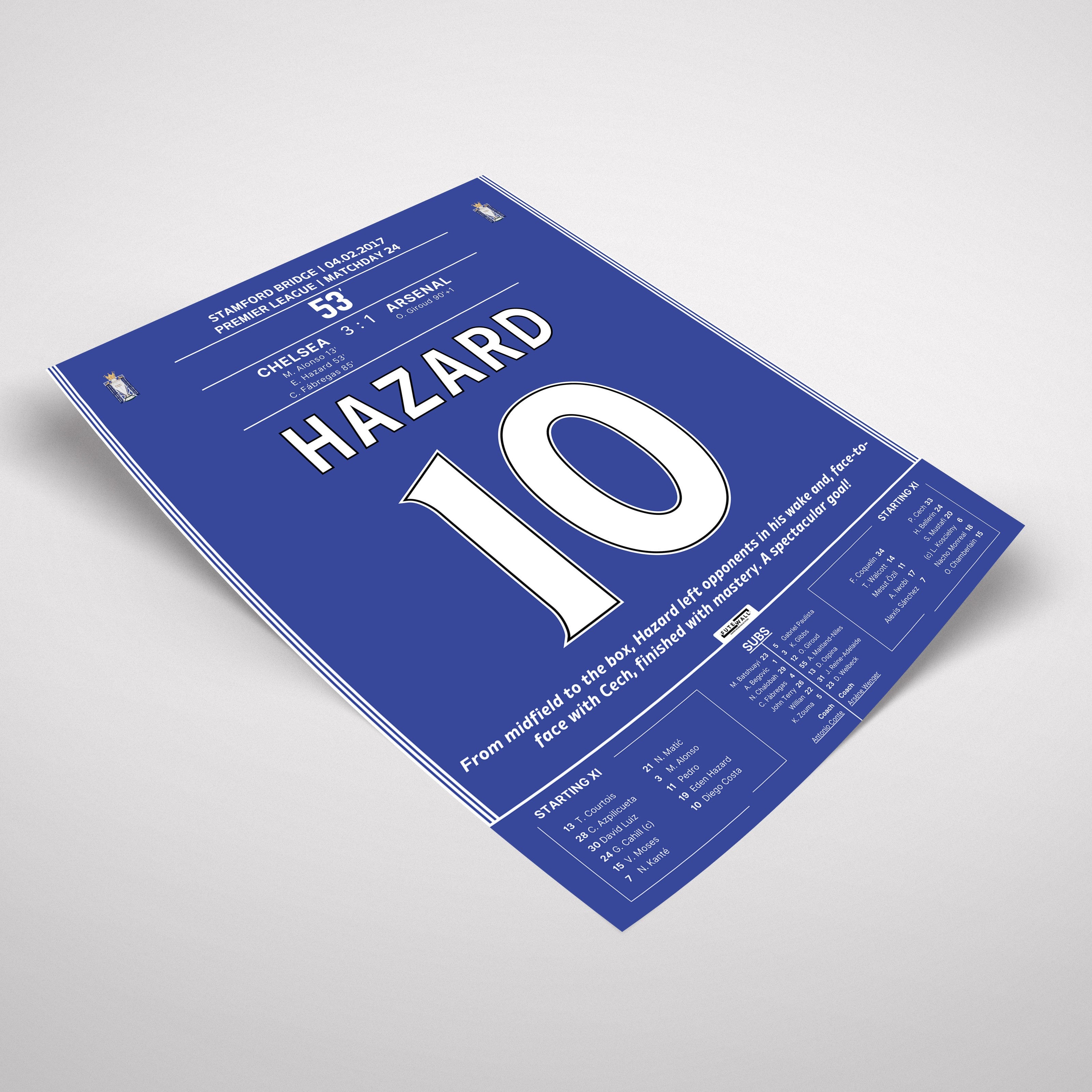 Eden Hazard’s Brilliant Solo Goal vs Arsenal in 2017