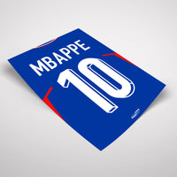 Kylian Mbappé France Poster Jersey
