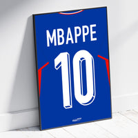 Kylian Mbappé France Poster Jersey